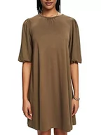 Sukienki - edc by Esprit minisukienka z obszernymi rękawami, zielony khaki, XL - miniaturka - grafika 1