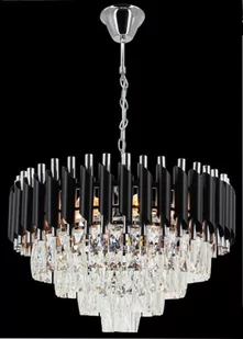 Toledo lampa wisząca 6xE27 chrom/czarna 6260/6 8C BL - Lampy sufitowe - miniaturka - grafika 1