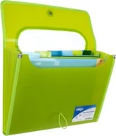 Teczki i aktówki - Strigo Teczka A4 z 6 przekładkami V-file zielona STRIGO - miniaturka - grafika 1