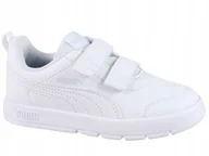 Buty trekkingowe dziecięce - Sneakersy dla małych dzieci Courtflex V3 PUMA White Silver Mist Gray - miniaturka - grafika 1