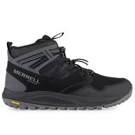 Buty zimowe męskie - Buty Merrell Nova Sneaker Boot Bungee Waterproof J067109 - czarne - miniaturka - grafika 1