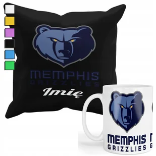 Zestaw Kubek + Poduszka Z Poszewką- Prezent Dla Fana Memphis Grizzli + Imię - Gadżety dla niej i dla niego - miniaturka - grafika 1