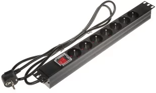 Listwa zasilająca 7 gniazd z wyłącznikiem PD-7/R-N - Listwy zasilające - miniaturka - grafika 1