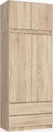 Szafy - Fabryka Mebli Akord SZAFA Z NADSTAWKĄ S 90 cm 2 DRZWI 2 SZUFLADY DĄB SONOMA - miniaturka - grafika 1