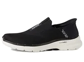 Trampki męskie - Skechers Męskie trampki 216278 BLK, czarne tekstylne/czarne syntetyczne/białe wykończenie, 40 EU - miniaturka - grafika 1