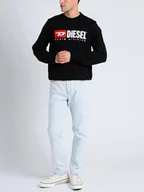 Bluzy męskie - Bluza Diesel S-GIRK-N80 A008090IAJH9XX XXL (7US) Czarna (8059010335727) - miniaturka - grafika 1