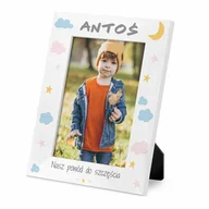 Ramki na zdjęcia - Ramka na zdjęcia biała z nadrukiem dla chłopca na imieniny - miniaturka - grafika 1