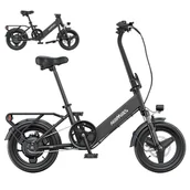 Rowery elektryczne - HillMiles Mile 1 Electric Bike 250W Motor 36V 10,4Ah Battery 14 inch Tires 25km/h Max Speed 60km Range - miniaturka - grafika 1