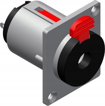 PROCAB Adapter AV VCJ3FP Złącze panelowe – złącze żeńskie stereo 6,3 mm