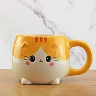 Kubki - Winkee - Pet Friends Coffee Mug Kitten I Uroczy kubek do kawy i herbaty w dużym rozmiarze I Uroczy kubek do kawy I Duży kubek ok. 350 ml - miniaturka - grafika 1