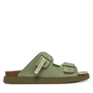 Klapki i japonki damskie - Klapki D.Franklin DFSH407001 Khaki - miniaturka - grafika 1