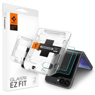 Szkła hartowane na telefon - Spigen Glas.Tr ”Ez Fit” 2-Pack do Samsung Galaxy Z Flip6 Clear - miniaturka - grafika 1