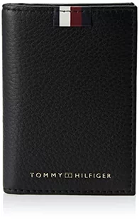 Tommy Hilfiger Męskie TH PREM LEA Bifold Portfele, czarne, OS, Czarny - Portfele - miniaturka - grafika 1
