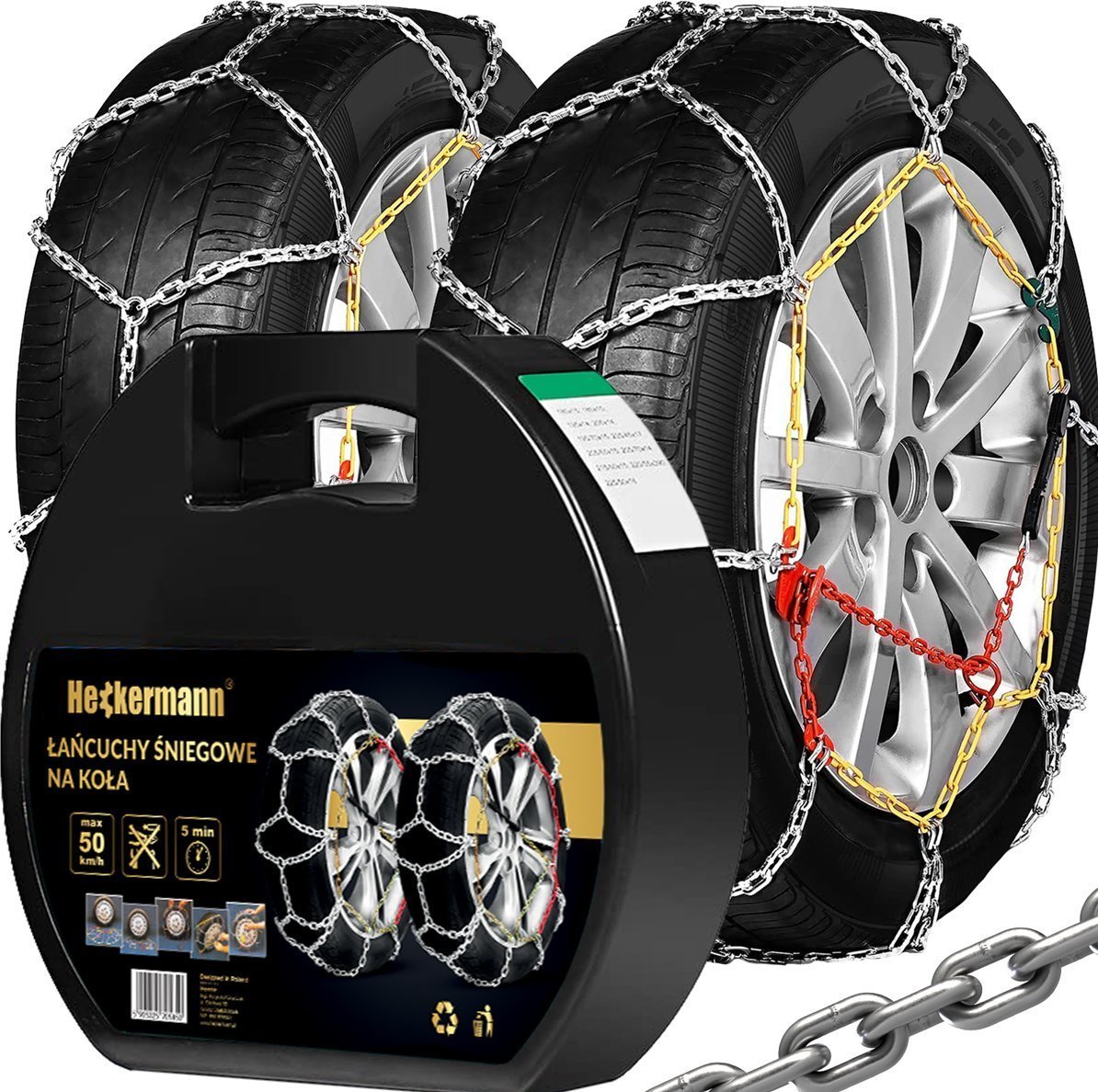 Heckermann Łańcuchy Śniegowe Na Koła Heckermann 205/55R16 Kn90