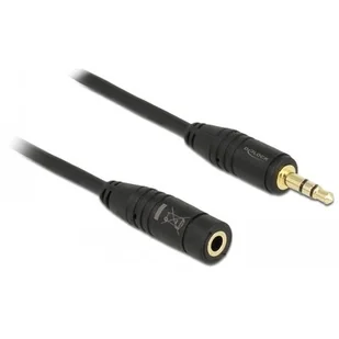 Delock Kabel Klinkeverl. 3,5mm - 3,5mm St/St 0.50m schwarz - 83762 - Kable - miniaturka - grafika 1