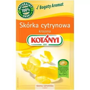 Kotanyi Skórka cytrynowa krojona 16g - Dodatki do ciast w proszku - miniaturka - grafika 1