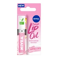 Błyszczyki do ust - Nivea, pielęgnujący olejek do ust, Candy Pink, 4,8 g - miniaturka - grafika 1