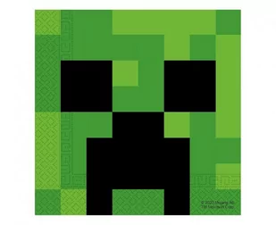 Serwetki papierowe Minecraft 33x33cm 20szt - Godan - Folia, papier śniadaniowy, serwetki - miniaturka - grafika 1
