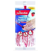 Miotły, szufle, mopy - Vileda Super Mocio String Power 100% Premium Refill (157919) - miniaturka - grafika 1