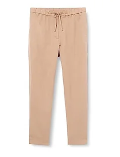 Tommy Hilfiger Damskie spodnie Boyfit Pull on Woven, BEŻOWY, 70 - Spodnie damskie - miniaturka - grafika 1