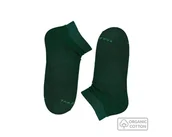 Skarpetki męskie - Ciemnozielone stopki z bawełny organicznej - miniaturka - grafika 1