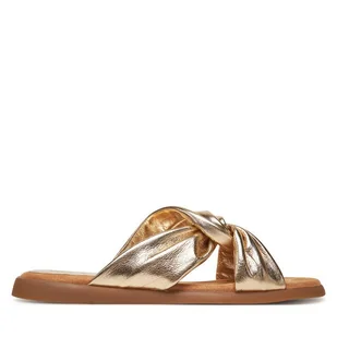 Klapki Unisa Camby 25 Mec Złoty - Klapki i japonki damskie - miniaturka - grafika 1