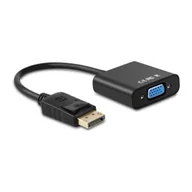Kable komputerowe i do monitorów - AISENS A125-0367 Konwerter Displayport na sVGA Dp męski na SVGA żeński, czarny, 15 cm - miniaturka - grafika 1