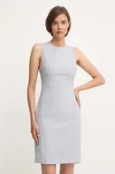 Sukienki - Calvin Klein sukienka wełniana kolor szary mini dopasowana K20K207577 - miniaturka - grafika 1