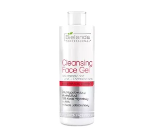 Bielenda Professional Cleansing Face Gel 10% Mandelic Acid + AHA + Lactobionic Acid żel przygotowujący do eksfoliacji 200g - Żele do mycia twarzy - miniaturka - grafika 1