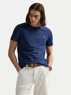 Polo Ralph Lauren T-Shirt 710671438426 Granatowy Custom Slim Fit - Koszulki męskie - miniaturka - grafika 1