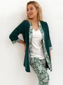 Piżamy damskie - Cana Szlafrok 247 S Ciemna Zieleń - miniaturka - grafika 1