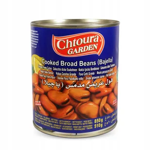 BÓB GOTOWANY BAJELLA BAJELA DUŻE ZIARNA 850 g CHTOURA LIBAŃSKI - Pasztet i przetwory mięsne - miniaturka - grafika 1