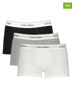 Majtki męskie - CALVIN KLEIN UNDERWEAR Bokserki (3 pary) w kolorze czarnym, szarym i białym - miniaturka - grafika 1