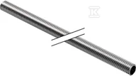 Rury - Rura stalowa gwintowana GZ1/2" gwint zewnętrzny, L=2000mm do mocowania uchwytów rurowych na płytach montażowych, w punktach stałych lub na podporach - miniaturka - grafika 1