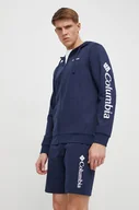 Bluzy męskie - Columbia bluza męska kolor granatowy z kapturem z nadrukiem - miniaturka - grafika 1