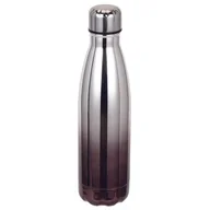 Butelki termiczne - Butelka termiczna SMILE Metallic 500ml Szaro-Czarny - miniaturka - grafika 1