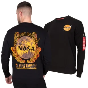 Bluza Alpha Industries NASA Davinci 136303 03 - Czarna - Odzież taktyczna i umundurowanie - miniaturka - grafika 1