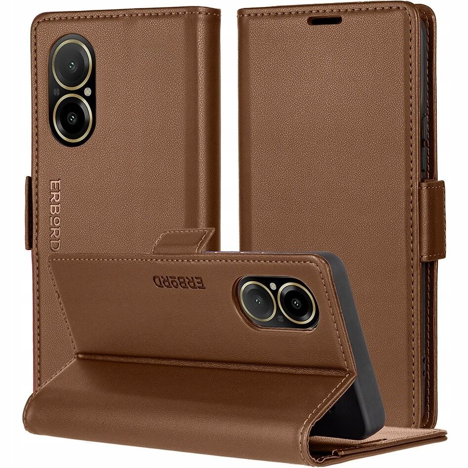 Etui z klapką do Realme C67 Erbord magnetyczne case portfel skóra eko