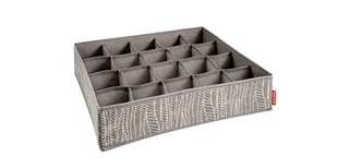 Organizer na skarpetki i bieliznę FANCY HOME 40 x 35 x 10 cm, cappuccino - Pudła i pojemniki do przechowywania - miniaturka - grafika 1