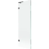 Parawany nawannowe - Mexen Lunar L parawan nawannowy 1-skrzydłowy 60 x 150 cm, transparent, gun metal - 897L-060-000-95-00 - miniaturka - grafika 1