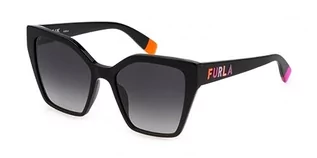 Okulary przeciwsłoneczne - Furla Okulary damskie, Shiny Black, 54 - grafika 1