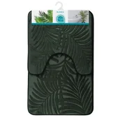 Dywaniki łazienkowe - Komplet dywaników łazienkowych FLORYDA 2 sztuki zielony - miniaturka - grafika 1