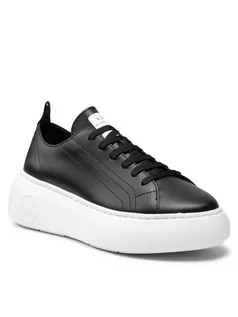 Sneakersy damskie - Armani Exchange Sneakersy XDX043 XCC64 00002 Czarny - grafika 1