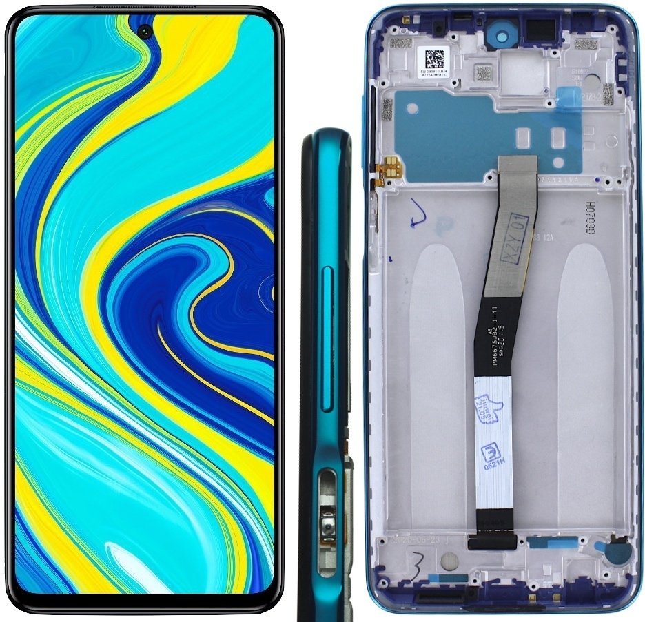 Wyświetlacz LCD do Xiaomi Note 9 Pro Aurora RAMKA