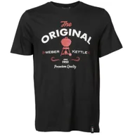 Koszulki męskie - Czarna Koszulka Męska T-Shirt Dla Fana Grillowania The Original Weber S/M - miniaturka - grafika 1