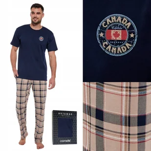 Piżama męska CORNETTE 136/166 Canada S - Piżamy damskie - miniaturka - grafika 1