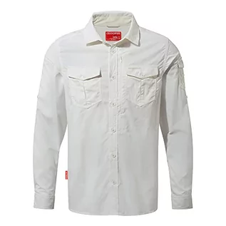 Koszule męskie - Craghoppers Koszula męska Nl ADV Ls, biały (Optic White), M - grafika 1