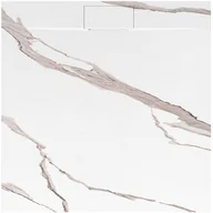 Brodziki prysznicowe - Rea Brodzik prysznicowy Bazalt CARRARA WHITE 90x90 - miniaturka - grafika 1