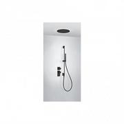 Słuchawki prysznicowe - TRES 20735204NM Zestaw natryskowy z baterią termostatyczną BLOCK - miniaturka - grafika 1