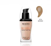 Podkłady do twarzy - Revers, Podkład, Nude Skin Matte #53 Bronze, 30ml - miniaturka - grafika 1